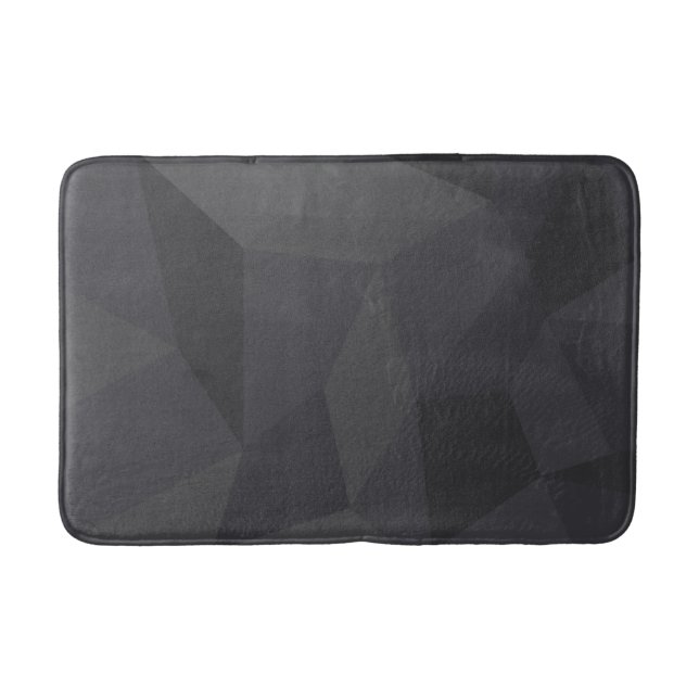 Cool, modern, elegant, trendy trapezoid shapes bath mat (Front)
