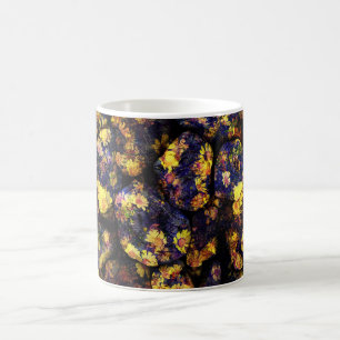 Cool modern floral design art coffee mug