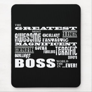 Cool Modern Fun Bosses : Greatest Boss Mouse Pad