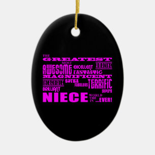 Cool Modern Fun Nieces : Greatest Niece Ceramic Tree Decoration