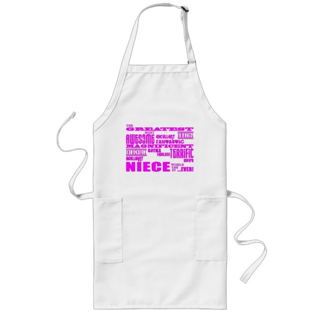 Cool Modern Fun Nieces : Greatest Niece Long Apron (Front)