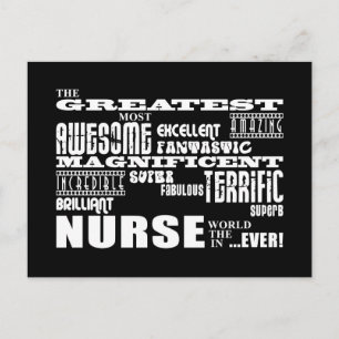 Cool Modern Fun Nurses : Greatest Nurse World Ever Postcard
