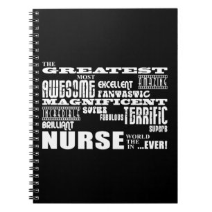 Cool Modern Fun Nurses : Greatest Nurse World Ever Spiral Notebook