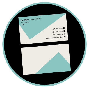 Cool Modern Geometric Corporate Business Card