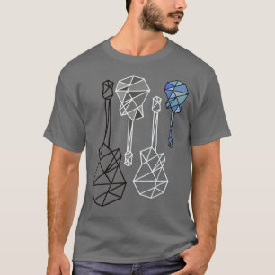 cool & modern geometric guitars, a music T-Shirt