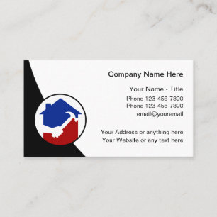 Cool Modern Handyman Construction Business Card