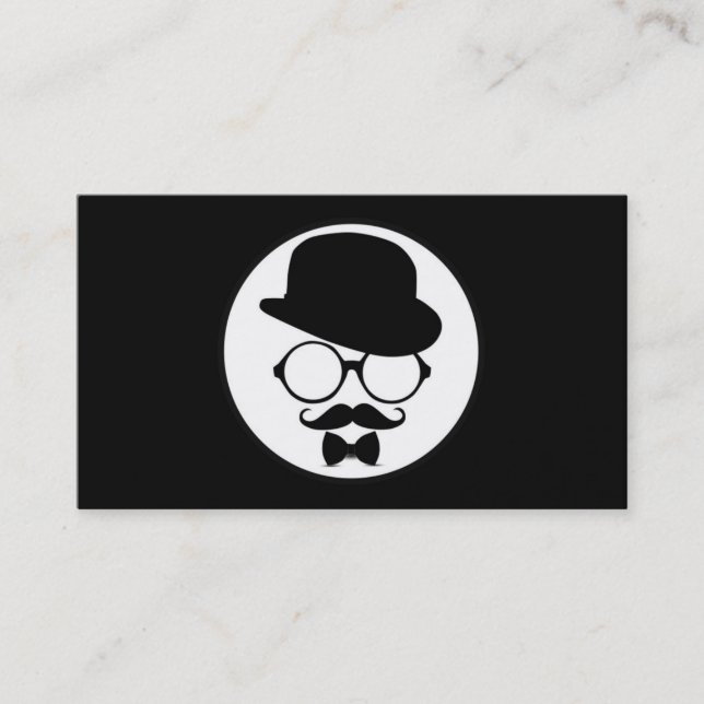 Cool Modern Hipster Business Card Design (Front)