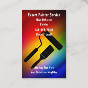 Cool Modern House Painter Business Cards