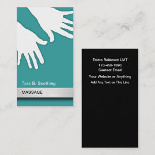 Cool Modern Massage Business Cards
