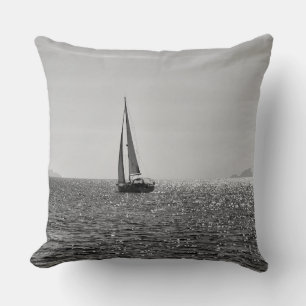 Cool modern photo of sail boat in summer cushion