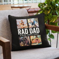 Cool Modern RAD DAD Custom Photo Kid Names Photo