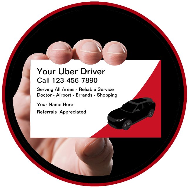 Cool Modern Ride Hailing Business Cards (Creator Uploaded)