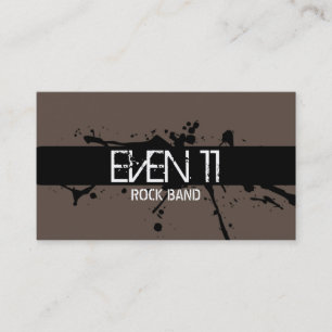 Cool Modern Rock Band Singer Business Card