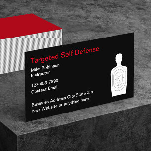 Cool Modern Target Practice Range Business Cards