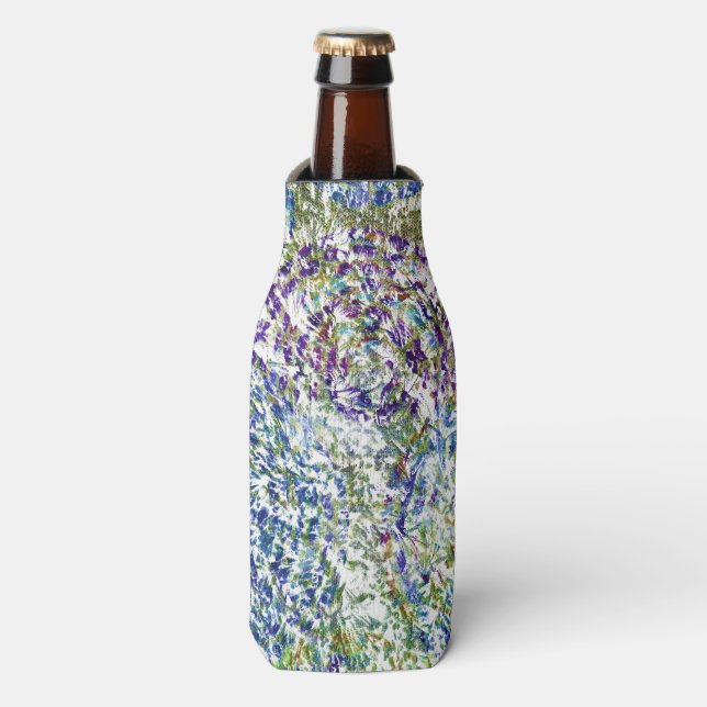 Cool, modern, trendy colourful abstract background bottle cooler (Bottle Front)