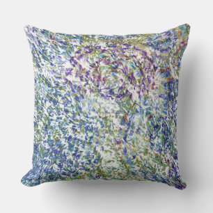 Cool, modern, trendy colourful abstract background cushion