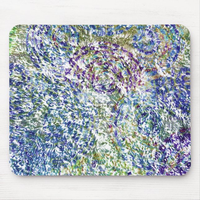 Cool, modern, trendy colourful abstract background mouse pad (Front)