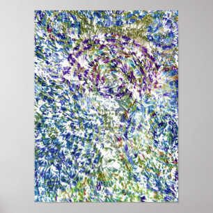 Cool, modern, trendy colourful abstract background poster