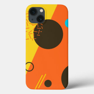 Cool, modern, trendy, urban Memphis illustration iPhone 13 Case
