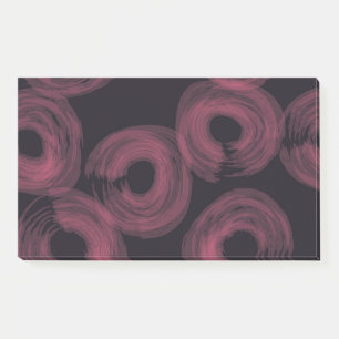 Cool, modern, trendy watercolor brush illustration post-it notes