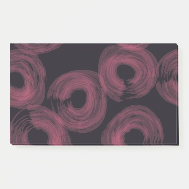 Cool, modern, trendy watercolor brush illustration post-it notes (Front)