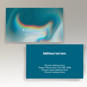 Cool Modern Unique Christian Church Pastor Business Card