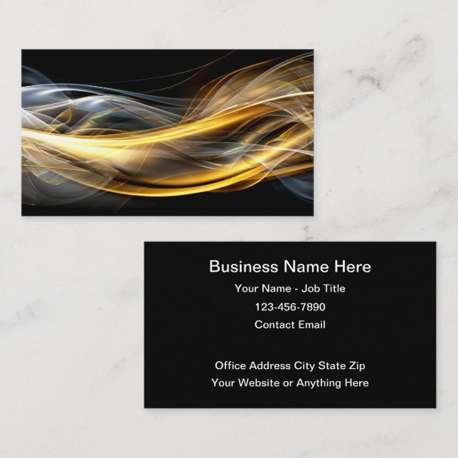 Cool Modern Unique Original Business Cards (Front/Back)