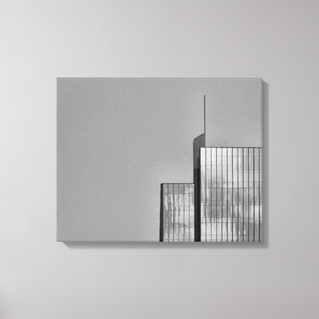 Cool, modern, urban architecture photo canvas print (Front)