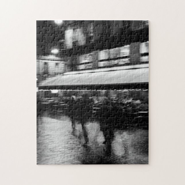 Cool, modern, urban blurry Paris Jigsaw Puzzle (Vertical)