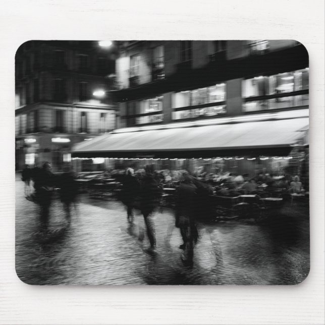 Cool, modern, urban blurry Paris Mouse Pad (Front)