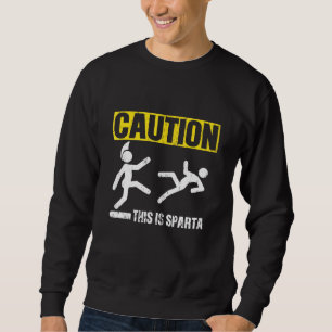 Cool Molon Labe Spartacus Fighter Motivation Sayin Sweatshirt