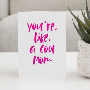Cool mom fun bold Happy Mother's Day Card