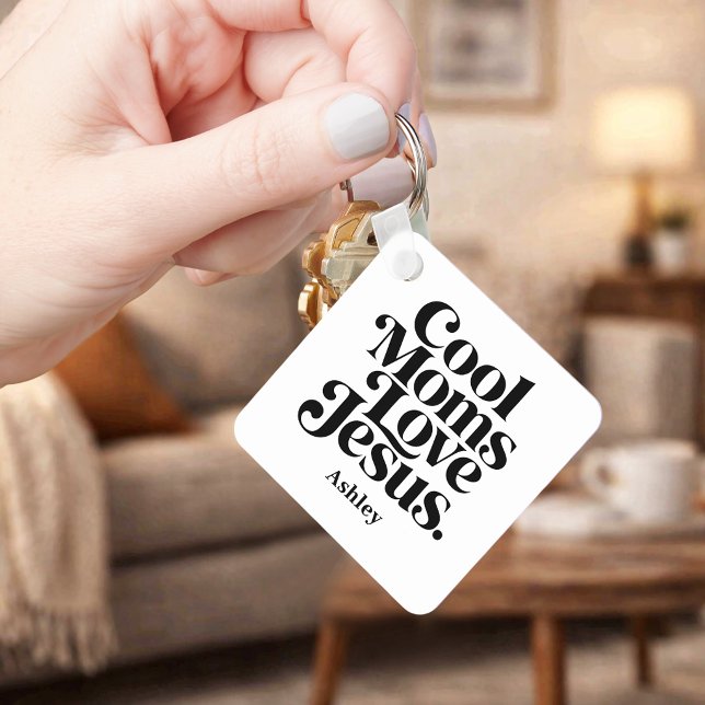 Cool Moms Love Jesus Key Ring (Creator Uploaded)