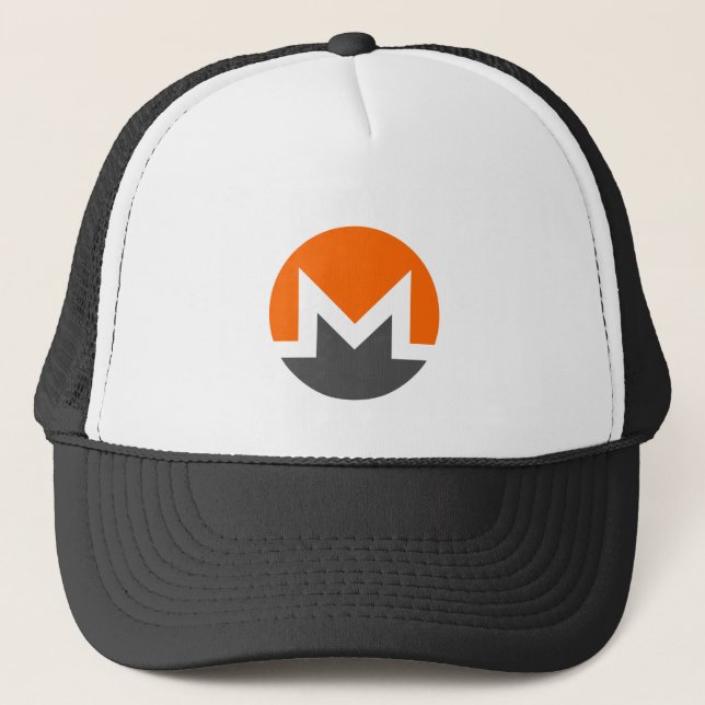 Cool Monero Cryptocurrency Coin Sign Trucker Hat (Front)