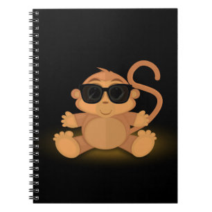 Cool Monkey 2 Spiral Notebook