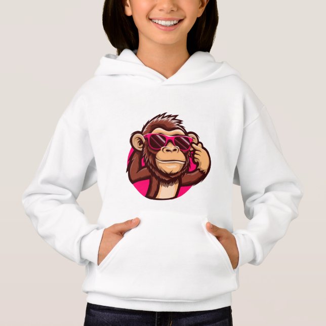 Cool Monkey Baby Hoodie (Front)