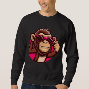 Cool Monkey Black Sweatshirt