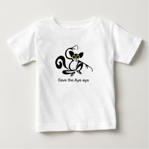 Cool monkey - Endangered Aye-aye of Madagascar - Baby T-Shirt