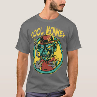 Cool Monkey Illustration  T-Shirt