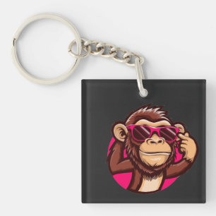 Cool Monkey Keychain 