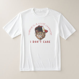 Cool Monkey With Hat & Cigar – “100% Chance I Don’ T-Shirt