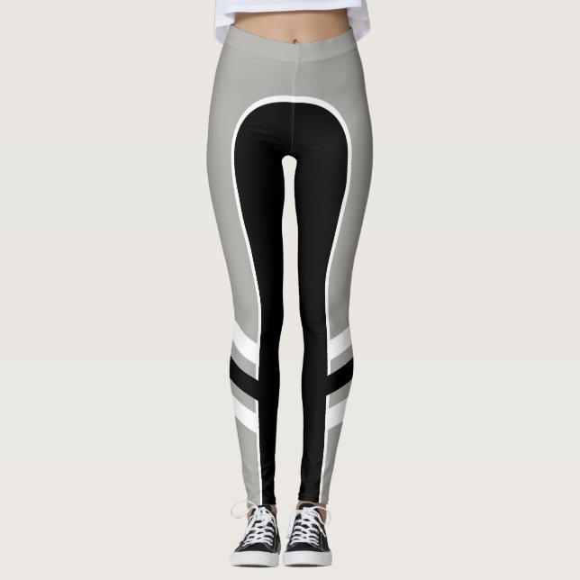 Cool Mono Side Band Leggings (Front)