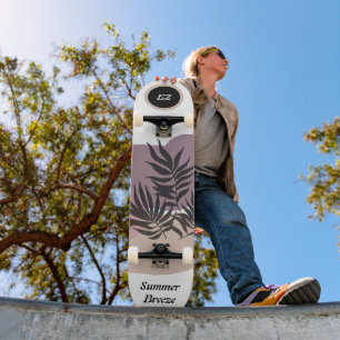 Cool Monogrammed "Summer Breeze" Skateboard