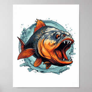 Cool Monster Fish For Piranha Lovers _1 Poster