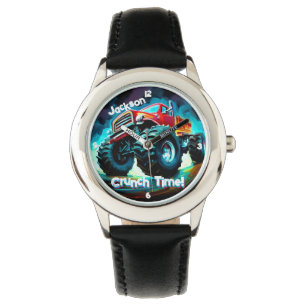 Cool Monster Truck Crunch Time Watch