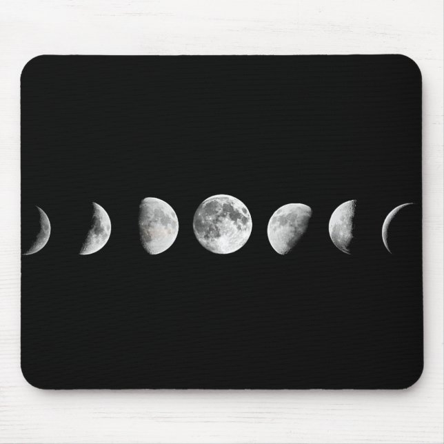 Cool Moon Phases Mousepad (Front)