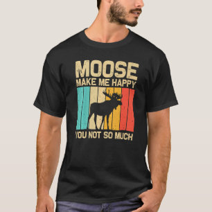 Cool Moose For Men Women Moose Alaska Moose Elk Hu T-Shirt