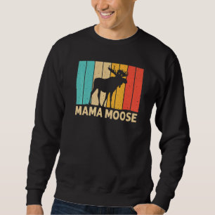 Cool Moose For Women Mum Moose Alaska Moose Elk Hu Sweatshirt