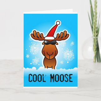 Cool Moose Greeting Card