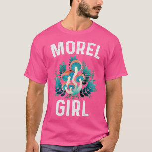 Cool Morel Design For Girls Kid Wild Mushroom Hunt T-Shirt
